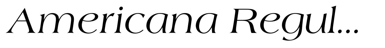 Americana Regular Italic
